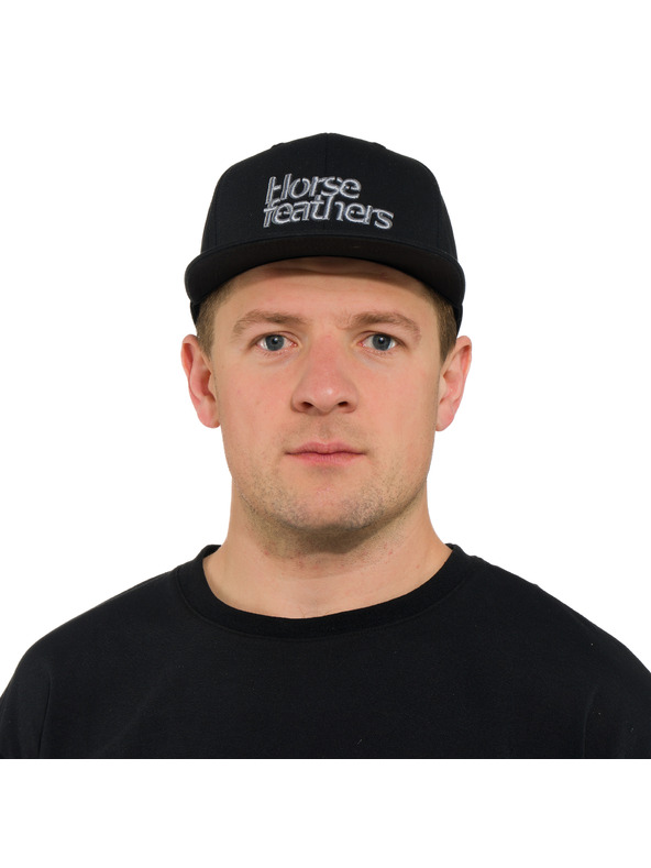 Horsefeathers Шапка Rise - черна HORSEFEATHERS