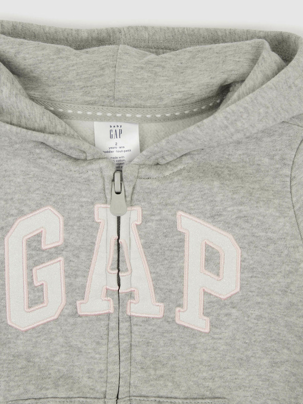 GAP Бебешки суитшърт с логото на GAP