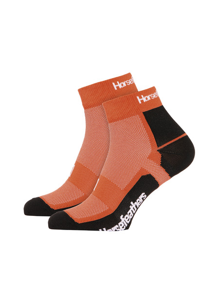 Horsefeathers Технически функционални чорапи Cadence - горящо оранжево HORSEFEATHERS