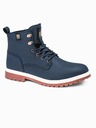 Ombre Clothing Тъмно сини мъжки зимни обувки до глезена Ombre Clothing