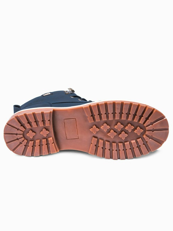 Ombre Clothing Тъмно сини мъжки зимни обувки до глезена Ombre Clothing