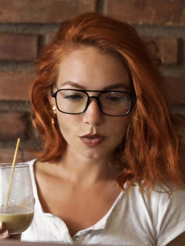 VEYREY Черни квадратни очила за компютър VeyRey Attlee