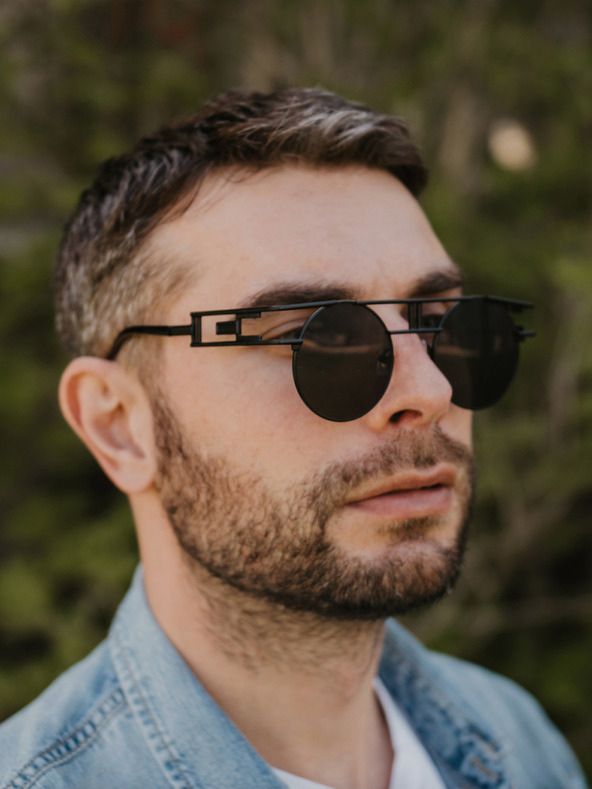 VEYREY Черни унисекс слънчеви очила VeyRey Vethelthus