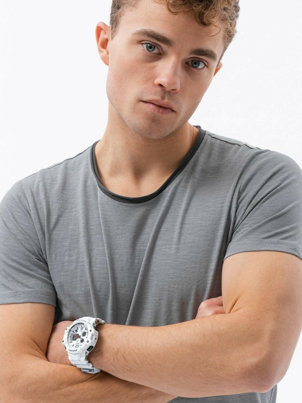 Ombre Clothing Сива мъжка тениска Ombre Облекло