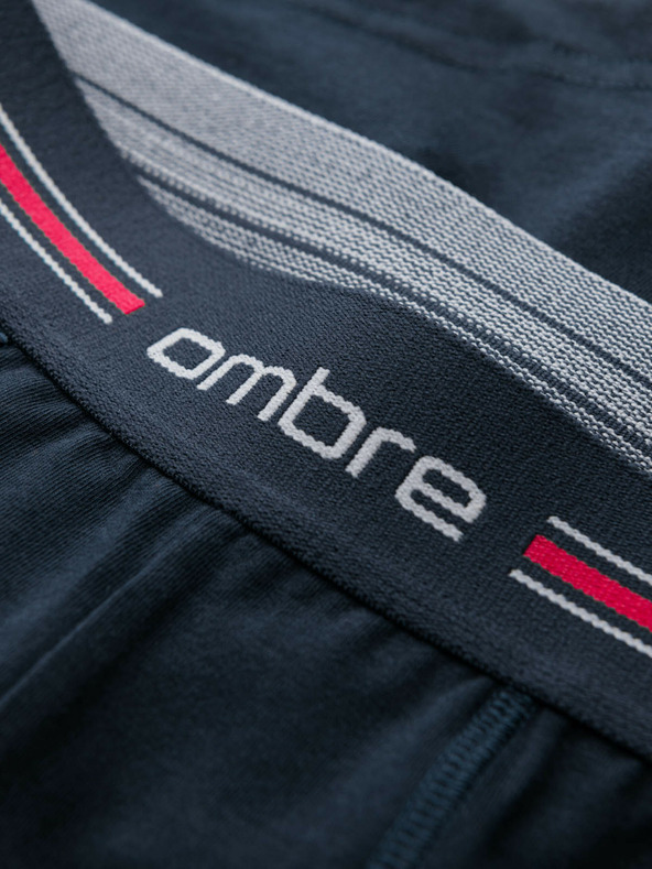 Ombre Clothing Класически мъжки боксерки с райе и ластик Ombre Clothing