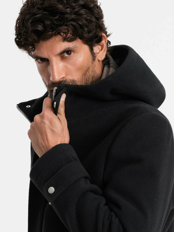 Ombre Clothing Мъжко палто с качулка Ombre Clothing