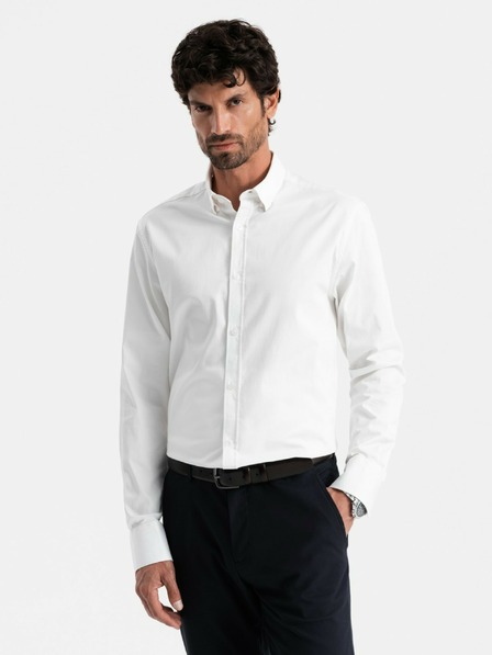 Ombre Clothing Мъжка сатенена риза Ombre Clothing SLIM FIT V1 OM-SHOS-0176