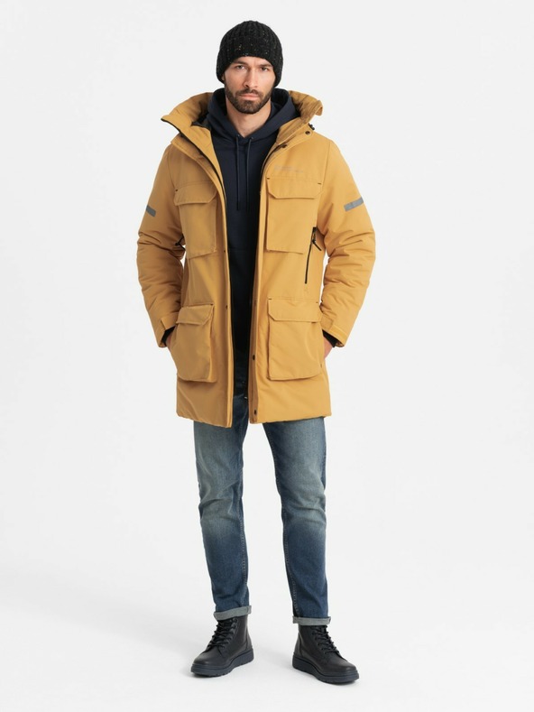 Ombre Clothing Мъжко изолирано дълго яке Ombre Clothing