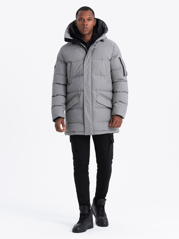 Ombre Clothing Мъжко дълго яке тип "парка" за открито Ombre Clothing