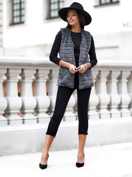 Edoti EDOTI Дамска жилетка, тъмно сива