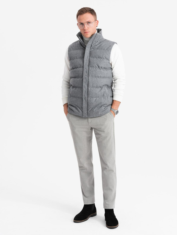 Ombre Clothing Мъжка ватирана жилетка Ombre Clothing