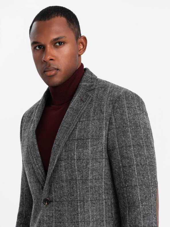 Ombre Clothing Елегантно мъжко структурирано плетено яке Ombre Clothing