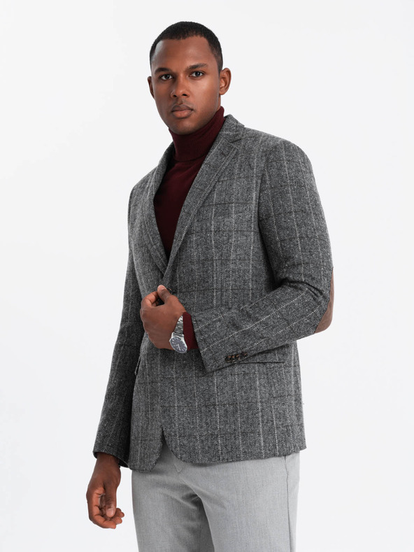 Ombre Clothing Елегантно мъжко структурирано плетено яке Ombre Clothing