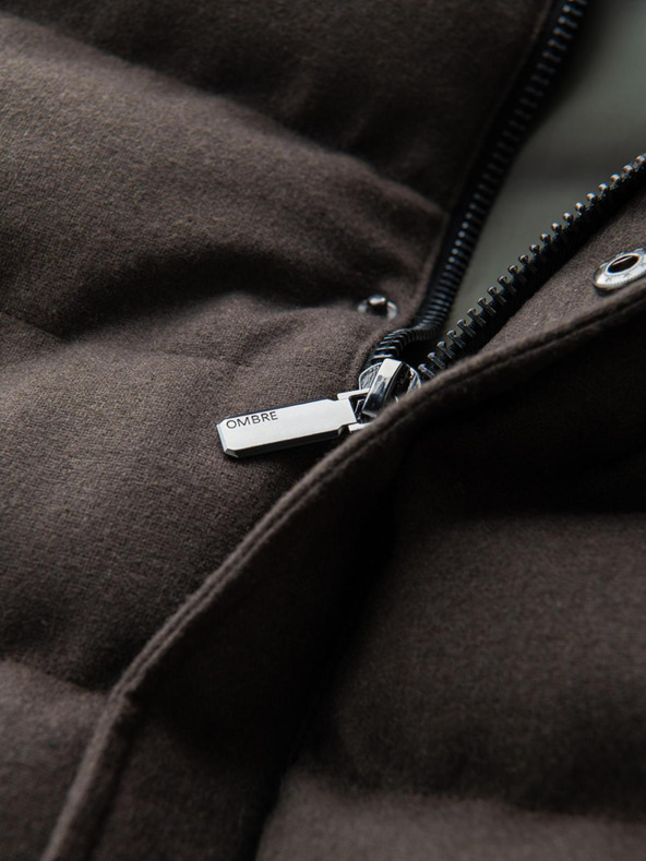 Ombre Clothing Мъжка ватирана жилетка с неонови акценти Ombre Clothing