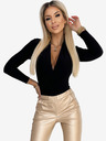 numoco Черно дамско боди с деколте Numoco