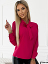 numoco Розова дамска блуза с вратовръзка отпред Numoco