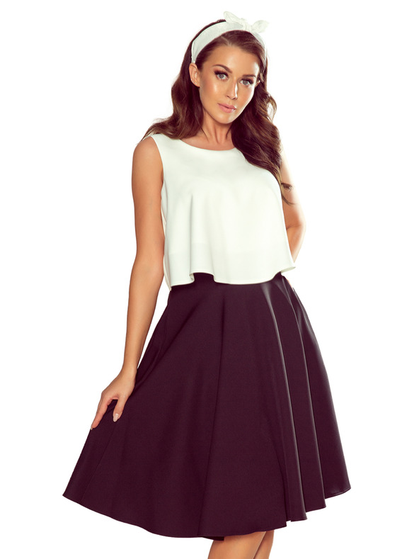 numoco Черна дамска миди пола с джобове Numoco