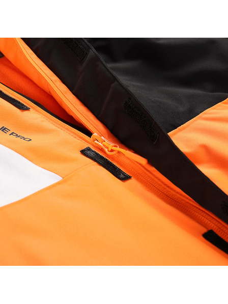 ALPINE PRO Детско ски яке с мембрана за сняг PTX ALPINE PRO DEARO неоново шокиращо оранжево