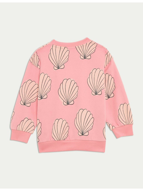 Marks & Spencer Суитчър с принт мида и висок процент памук Marks & Spencer