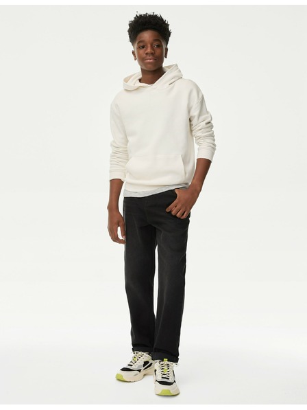 Marks & Spencer Свободни дънки от чист памук (6–16 години) Marks & Spencer черна