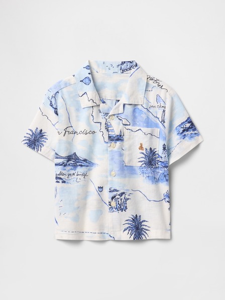GAP Бебешка ленена риза Gap