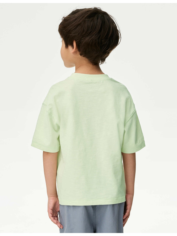 Marks & Spencer Тениска от чист памук с мотив на бръмбари Marks & Spencer