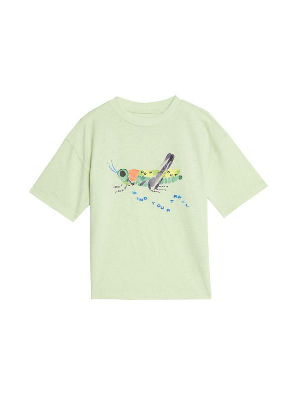 Marks & Spencer Тениска от чист памук с мотив на бръмбари Marks & Spencer