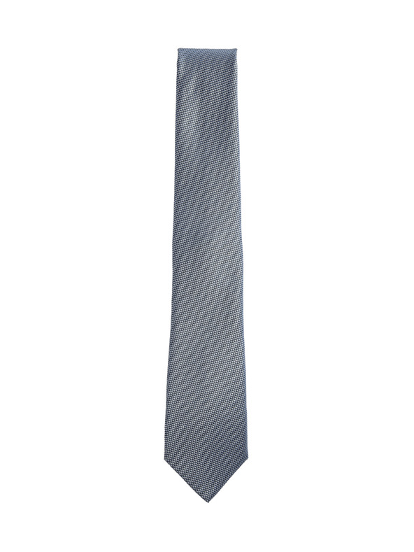 Marks & Spencer Тъкана вратовръзка от чиста коприна Marks & Spencer морско синя