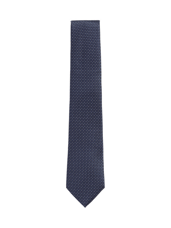Marks & Spencer Вратовръзка от чиста коприна с геометричен ромбоиден десен Marks & Spencer морско синьо