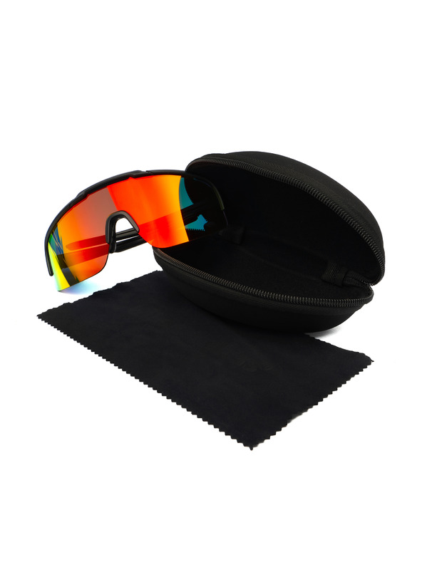 Horsefeathers Очила за колоездене Recoil - матово черно/огледално червено HORSEFEATHERS