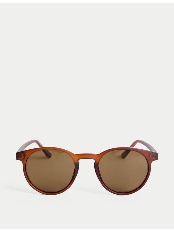 Marks & Spencer Кръгли слънчеви очила Marks & Spencer кафяво