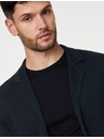Marks & Spencer Трикотажно яке от памук и модал Marks & Spencer тъмносиньо