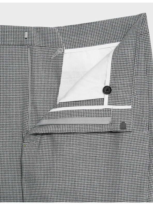 Marks & Spencer Официални щампосани панталони с прилепнал силует Marks & Spencer черно