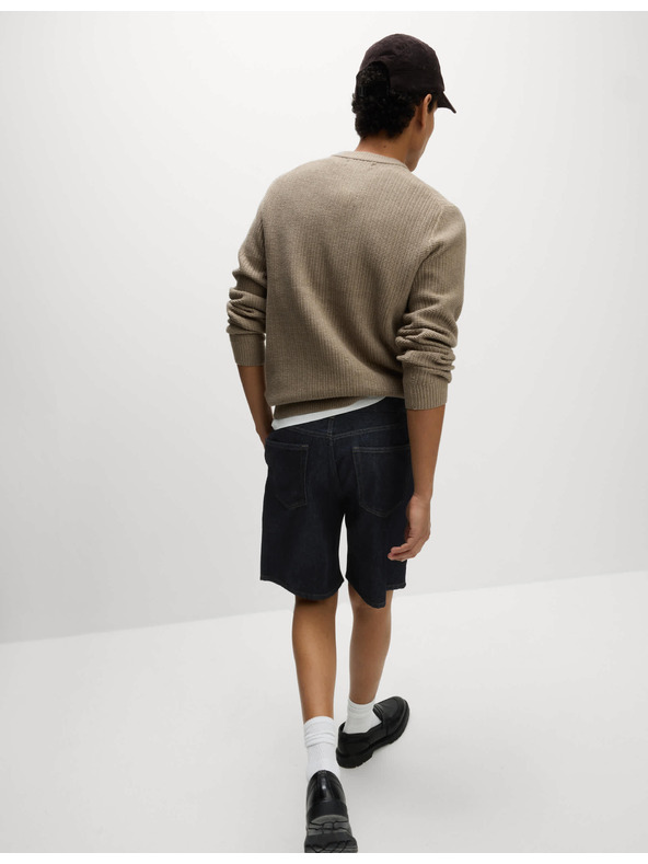 Marks & Spencer Леки дънкови шорти с прав силует Marks & Spencer тъмносини