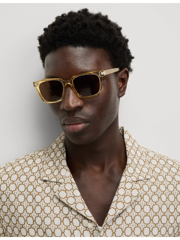 Marks & Spencer Бродирана риза с висок дял памук Marks & Spencer кремава