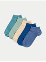 Marks & Spencer Чорапи 5 чифта в опаковка Trainer Liners™ с технология Cool & Fresh™