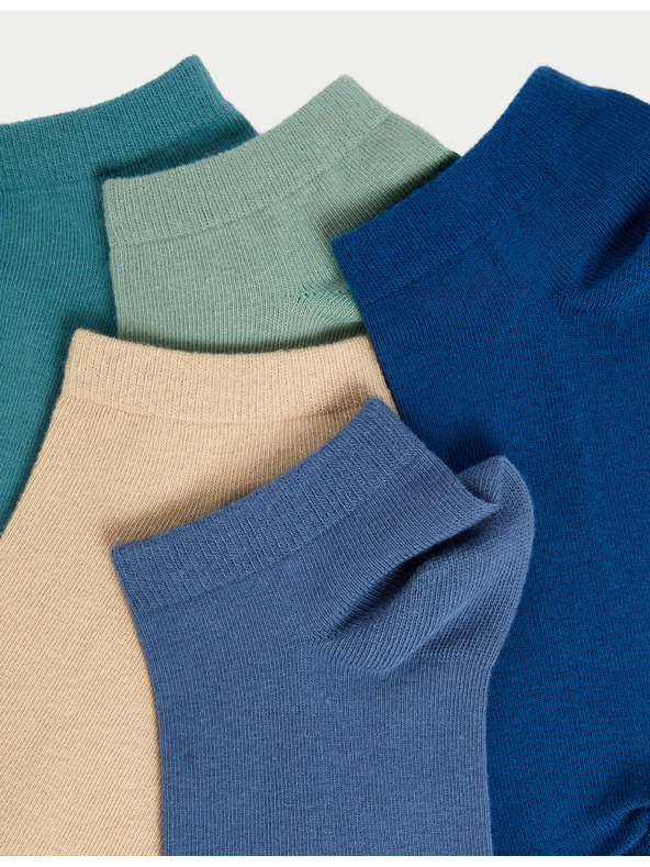 Marks & Spencer Чорапи 5 чифта в опаковка Trainer Liners™ с технология Cool & Fresh™