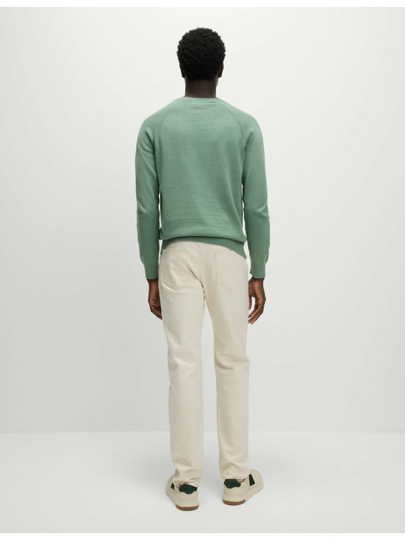 Marks & Spencer Пуловер от чист памук, с деколте към врата Marks & Spencer