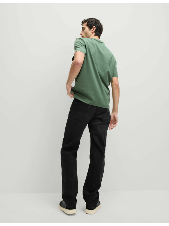 Marks & Spencer Тениска от средно тежък плат от чист памук с джоб Marks & Spencer зелена