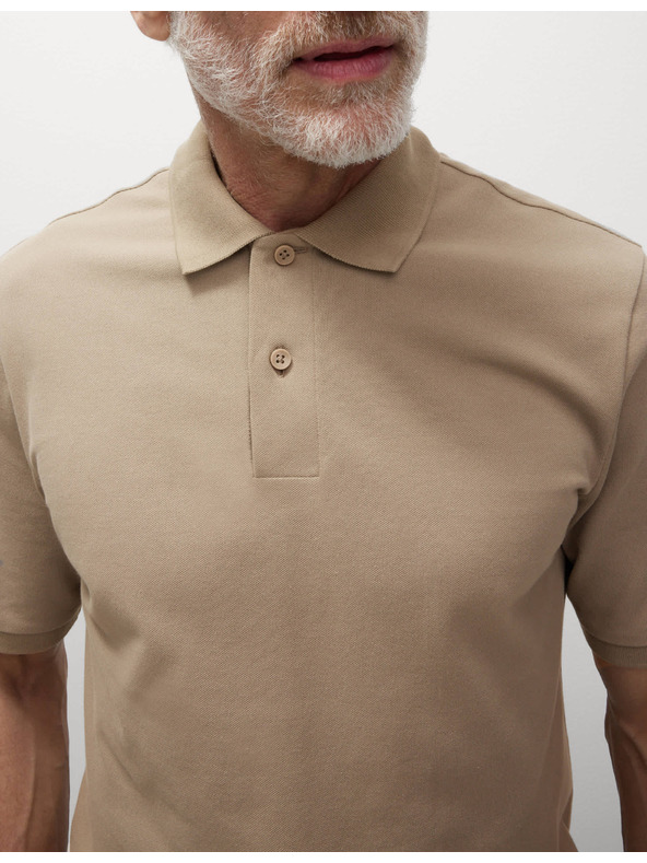 Marks & Spencer Поло риза The Ultimate Pique Marks & Spencer в бежов цвят