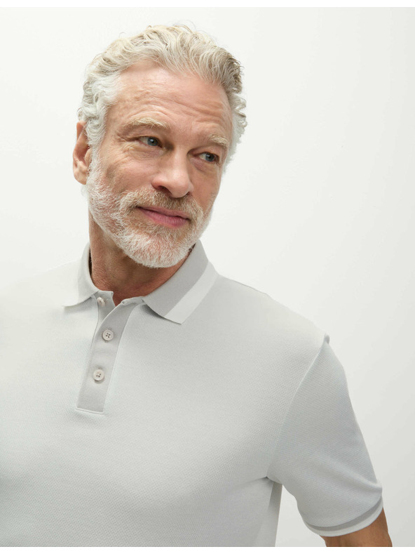 Marks & Spencer Фина поло тениска Marks & Spencer бежова