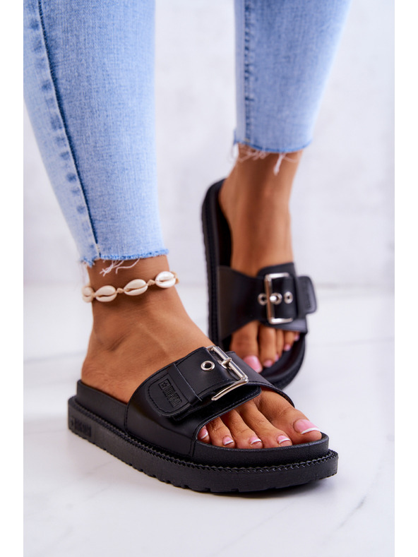 BIG STAR SHOES Дамски чехли Big Star Черни