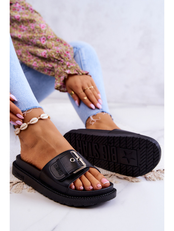 BIG STAR SHOES Дамски чехли Big Star Черни