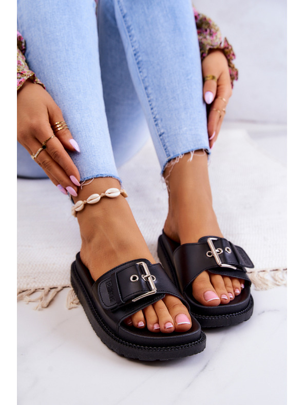 BIG STAR SHOES Дамски чехли Big Star Черни