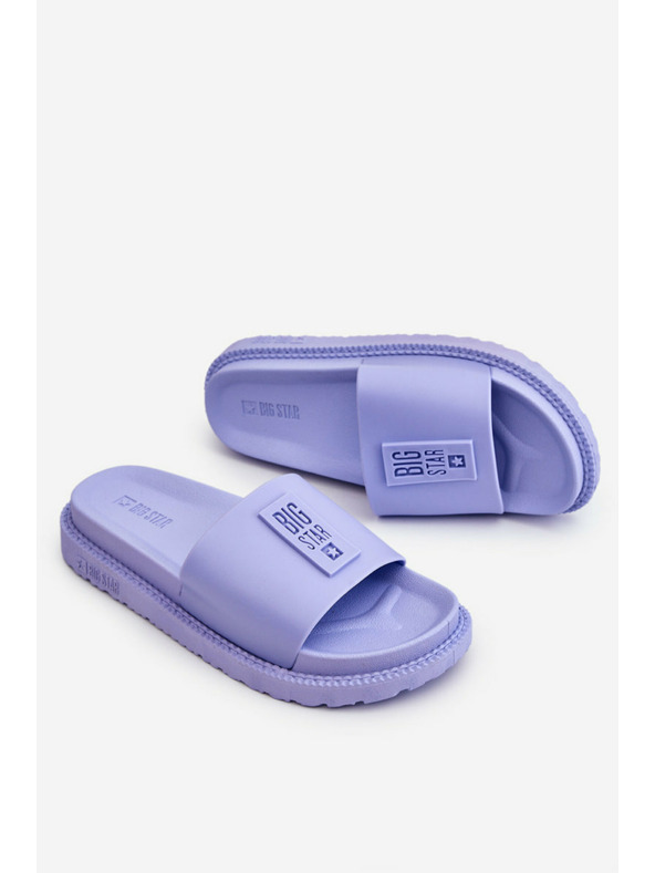 BIG STAR SHOES Модерни дамски чехли Big Star - светлолилави: