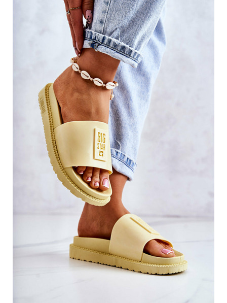 BIG STAR SHOES Дамски чехли Big Star - жълти