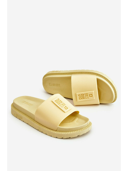 BIG STAR SHOES Дамски чехли Big Star - жълти