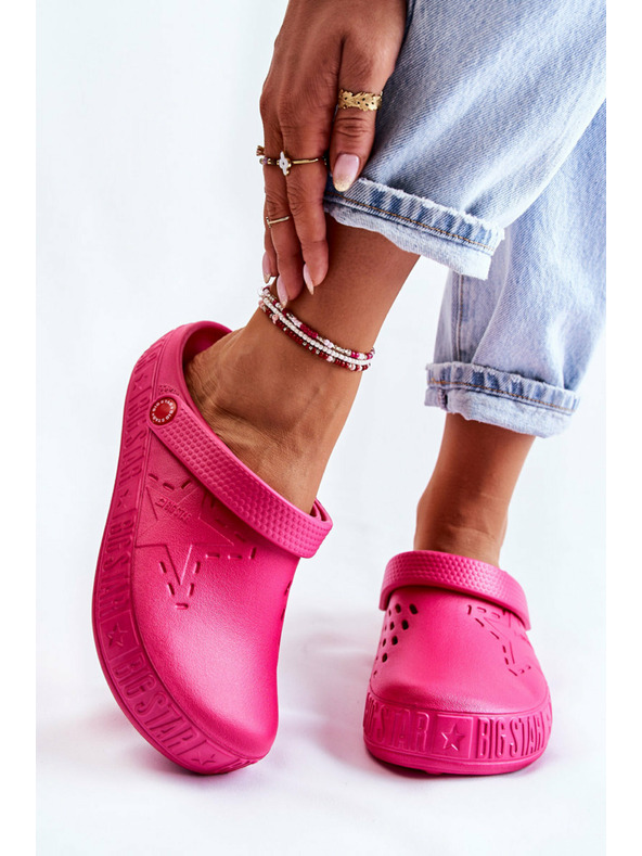 BIG STAR SHOES Дамски чехли Big Star Ярки крокс