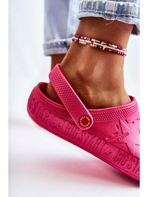 BIG STAR SHOES Дамски чехли Big Star Ярки крокс