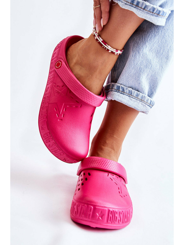 BIG STAR SHOES Дамски чехли Big Star Ярки крокс